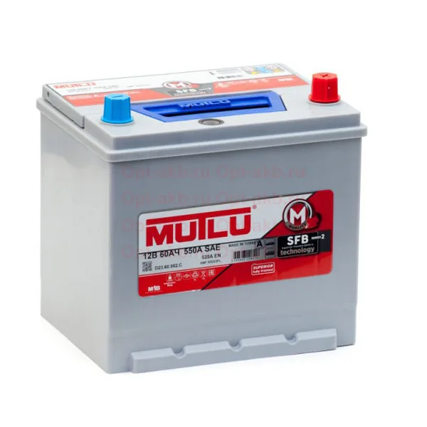 Аккумулятор MUTLU SFB M2 Asia 60Ah euro EN520 55D23L