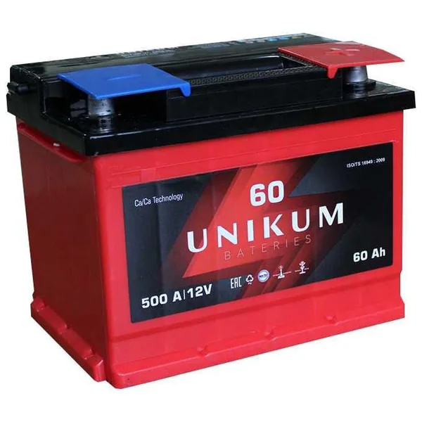 Аккумулятор UNIKUM 60Ah euro EN500