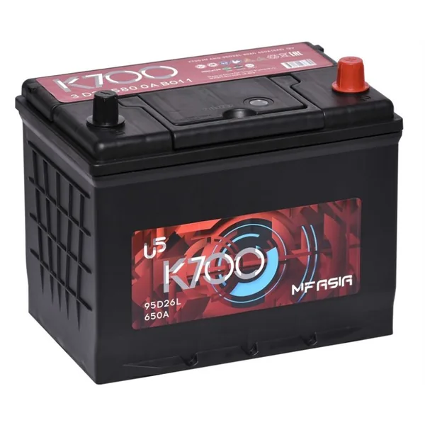 Аккумулятор K700 80 Ач 650 А (EN), обратная полярность, D26