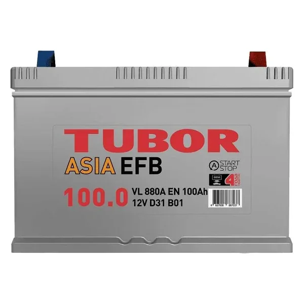Аккумулятор TUBOR Asia EFB 100Ah euro EN880