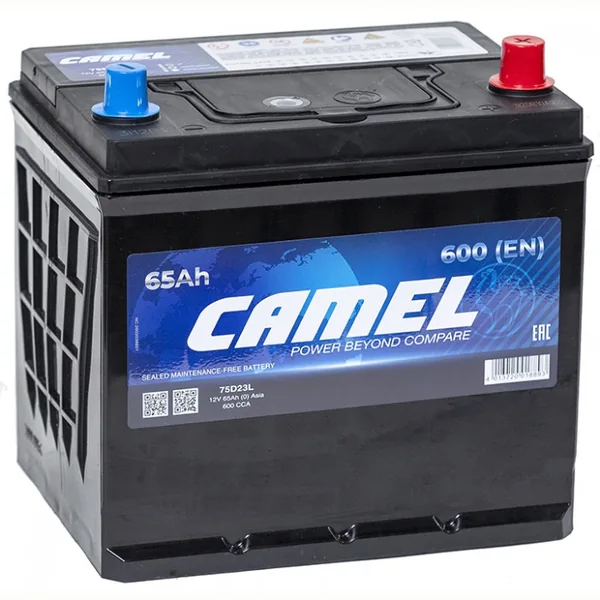 Аккумулятор CAMEL 65 Ач 600 А (EN), обратная полярность, D23