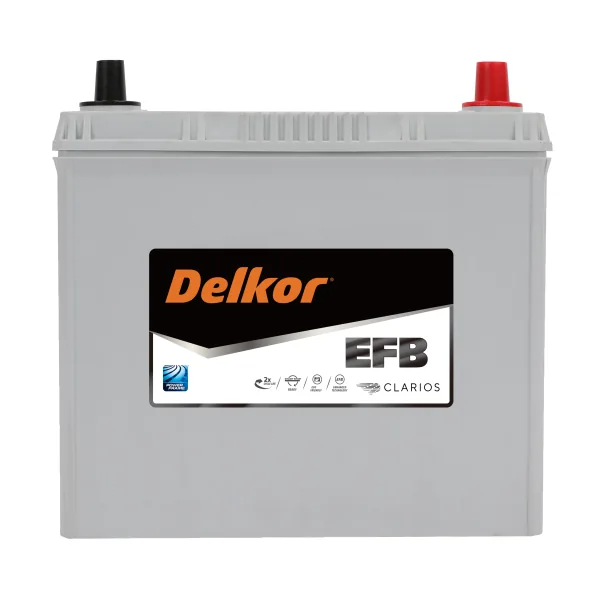 Аккумулятор DELKOR EFB 55Ah euro CCA500 80B24L