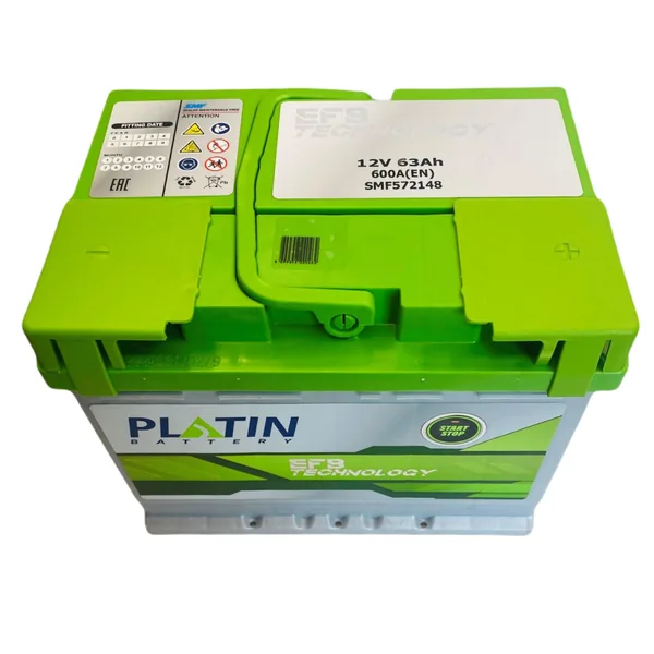 Аккумулятор PLATIN EFB 63Ah euro EN600