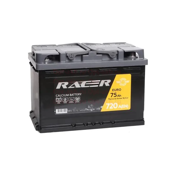 Аккумулятор RACER GT 75 Ah прямой EN720