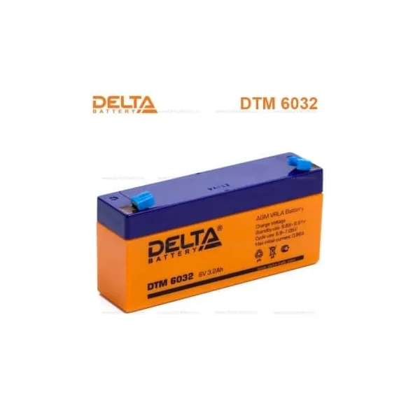 Аккумулятор DELTA DTM 6032 6V 3,2Ah AGM