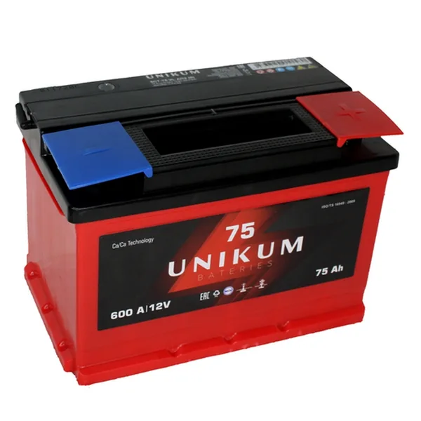 Аккумулятор UNIKUM 75Ah euro EN600