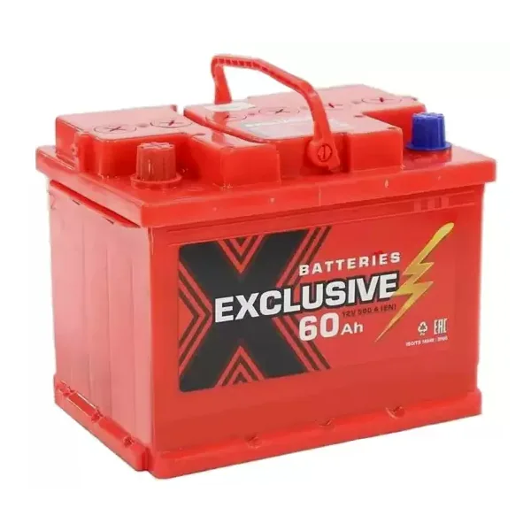 Аккумулятор EXCLUSIVE 60 Ач 480 А (EN), прямая полярность, LN2