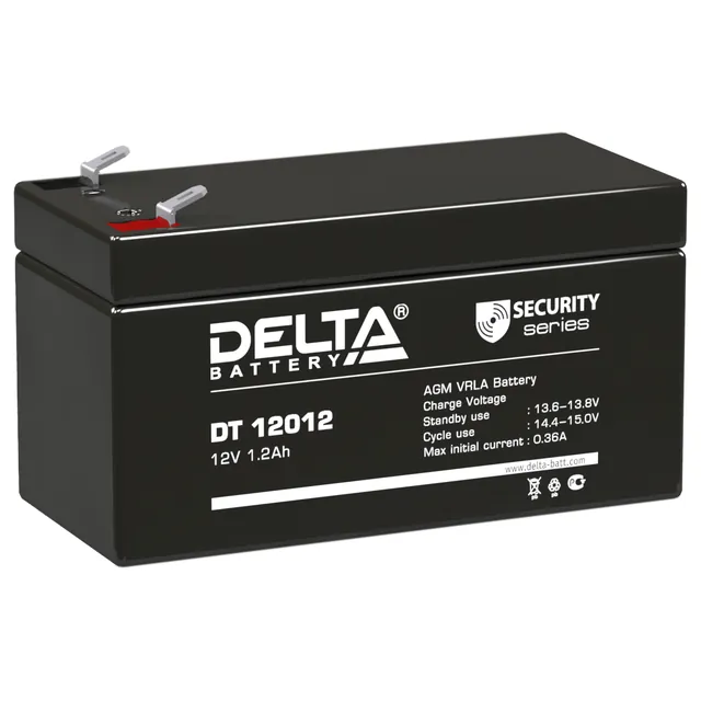 Аккумулятор DELTA 1.2 Ач, 97x24x58