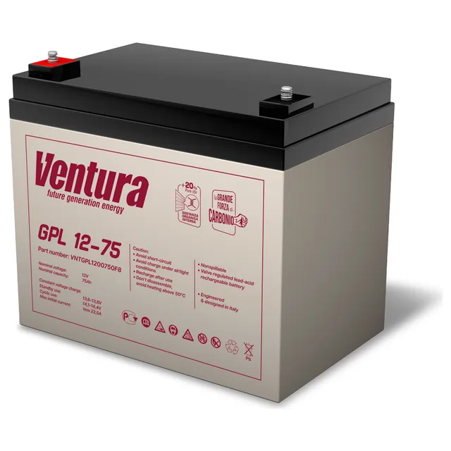 Аккумулятор VENTURA GPL 79 Ач, 260x168x200