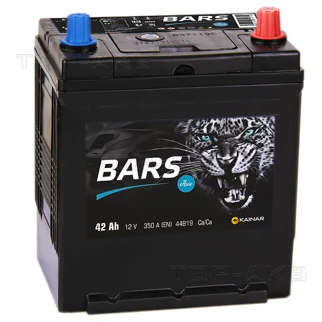 Аккумулятор BARS 42 Ач 350 А (EN), обратная полярность, B19