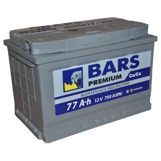 Аккумулятор BARS Premium 77 Ач 750 А (EN), обратная полярность, LN3