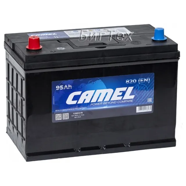 Аккумулятор CAMEL 95 Ач 820 А (EN), обратная полярность, D31