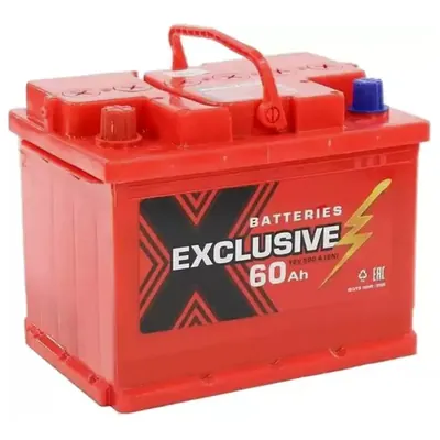 Аккумулятор EXCLUSIVE 60 Ач 480 А (EN), прямая полярность, LN2