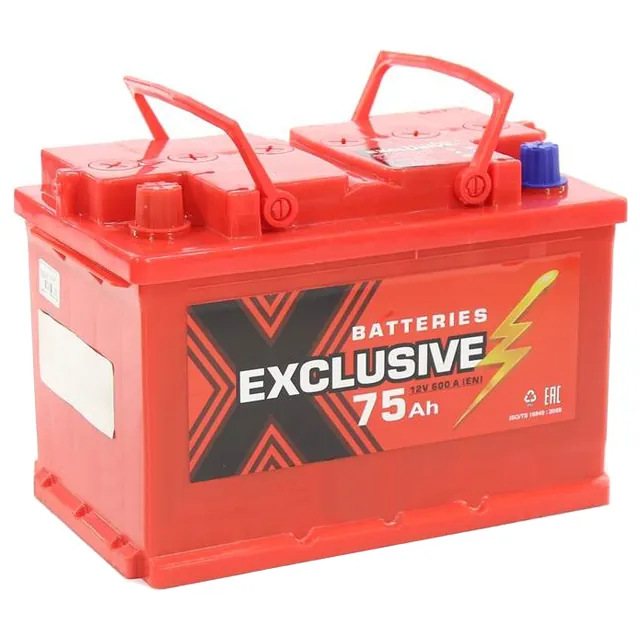 Аккумулятор EXCLUSIVE 75 Ач 600 А (EN), прямая полярность, LN3