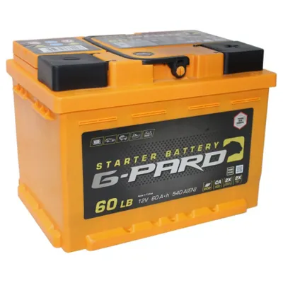 Аккумулятор G-PARD 60 Ач 540 А (EN), обратная полярность, LN2