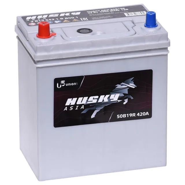 Аккумулятор HUSKY ASIA 42 Ач 370 А (EN), прямая полярность, B19