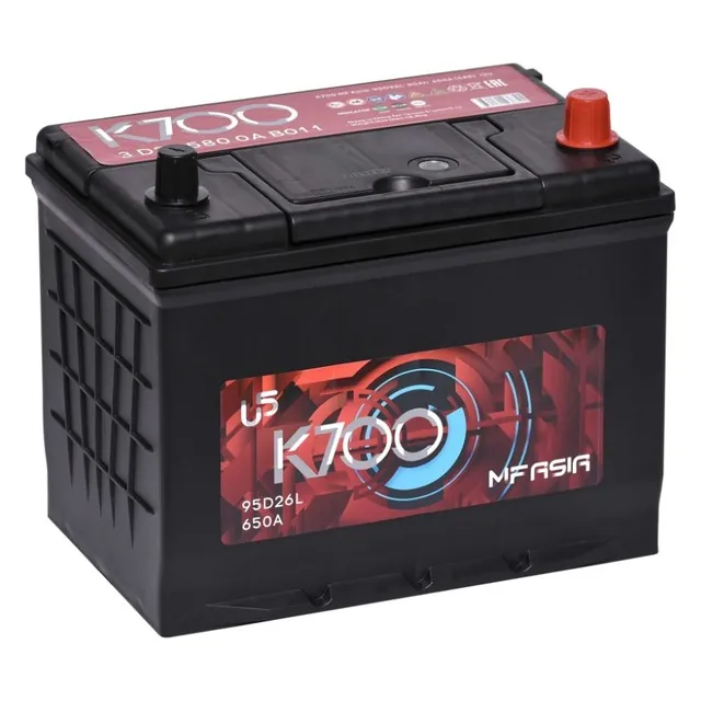 Аккумулятор K700 80 Ач 650 А (EN), обратная полярность, D26