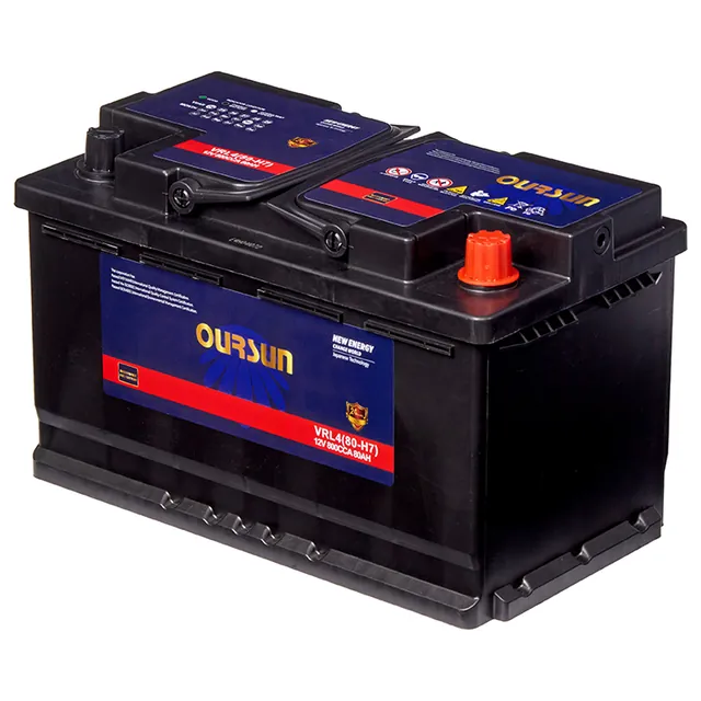 Аккумулятор OURSUN 80 Ач 800 А (EN), обратная полярность, LN4