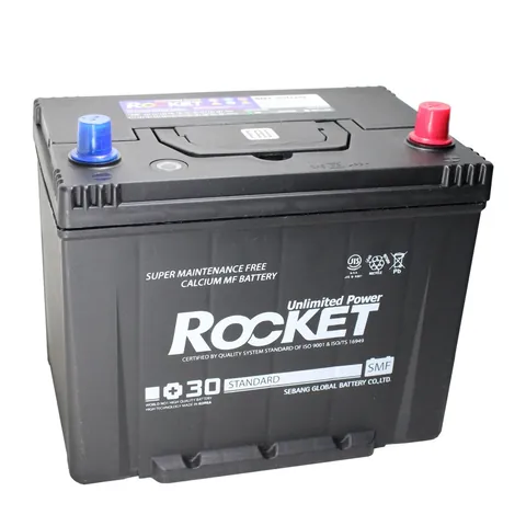 Аккумулятор ROCKET 80 Ач 670 А (JIS), обратная полярность, D26