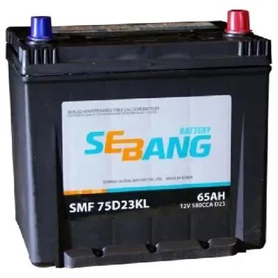 Аккумулятор SEBANG SMF 65 Ач 580 А (EN), обратная полярность, D23