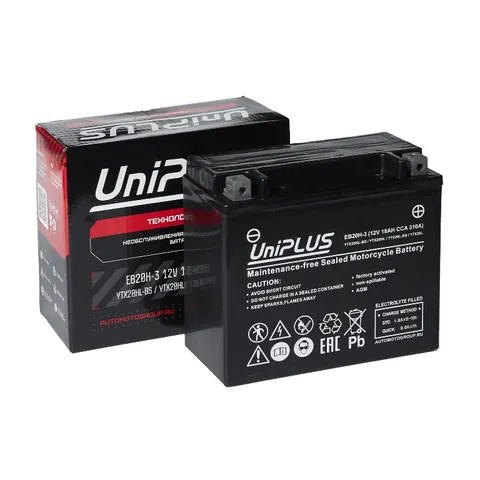 Аккумулятор UniPLUS High Performance YTX20L-BS 18 Ач 310 А, обратная полярность